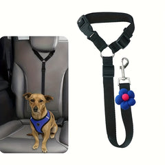 Floral Retractable Pet Car Headrest Leash