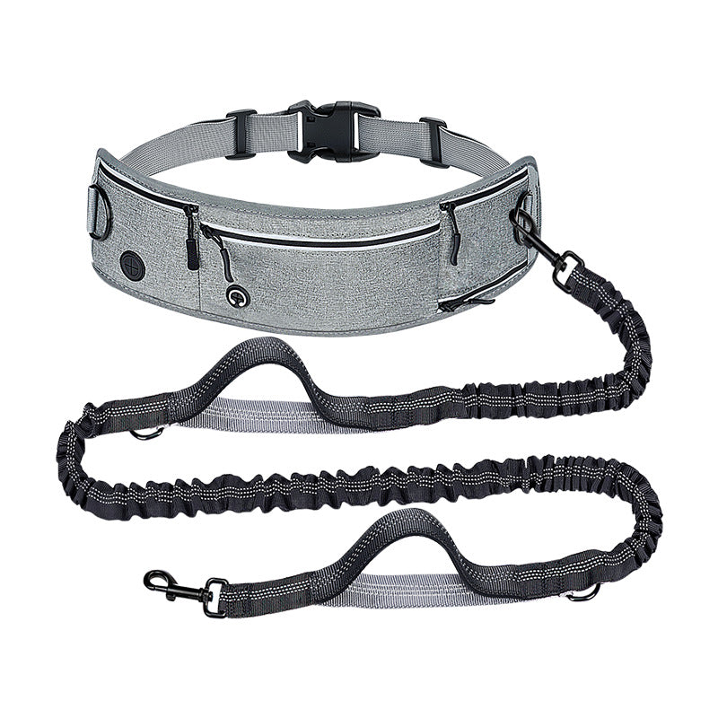Reflective Retractable Anti-Pull Dog Leash with Waist Bag