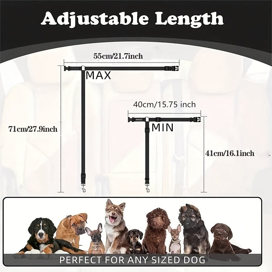 Floral Retractable Pet Car Headrest Leash
